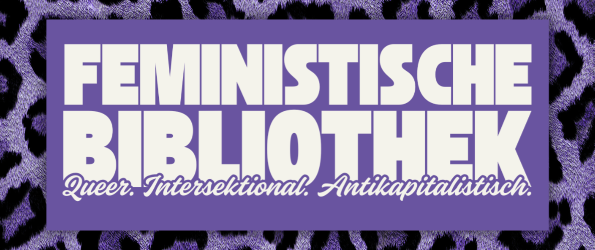 Logo Feministische Bibliothek ("Queer. Intersektional. Antikapitalistisch")
